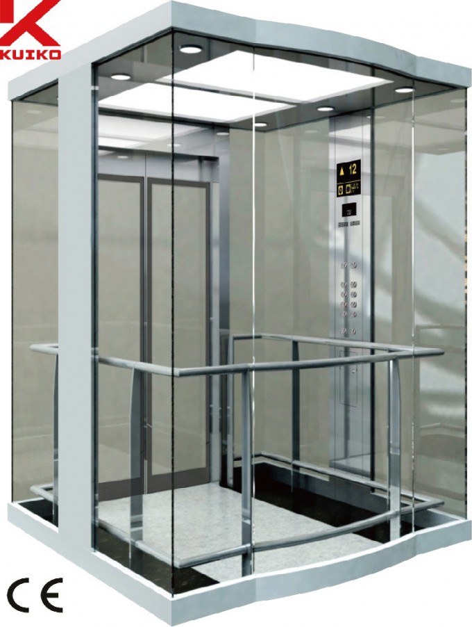 Panoramic Elevator with Glass Car Wall Image1