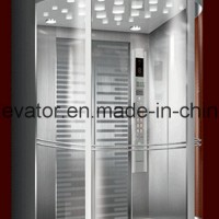 Unique Design Panoramic Elevator with Rear Wall in Glass