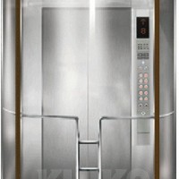 Kjx-G102 Hairline Stainless Steel Panoramic Elevator