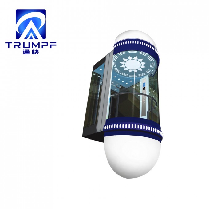 Passenger Lift Used Observation Elevator with Luxury Hotel Image1