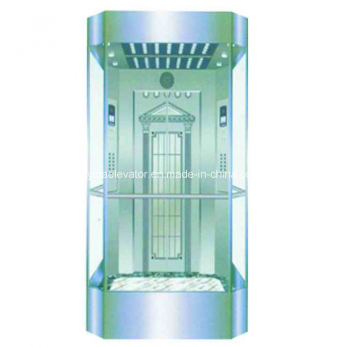 Machine Roomless Observation Elevators with Full Glass Cabin Wall Image1