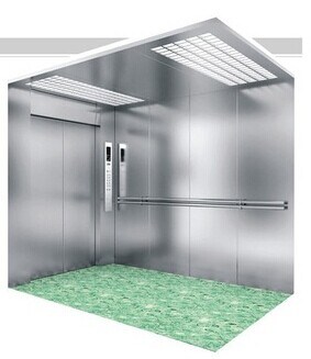 1000kgs Hairline Stainless Steel Hospital Passenger Elevator Image1