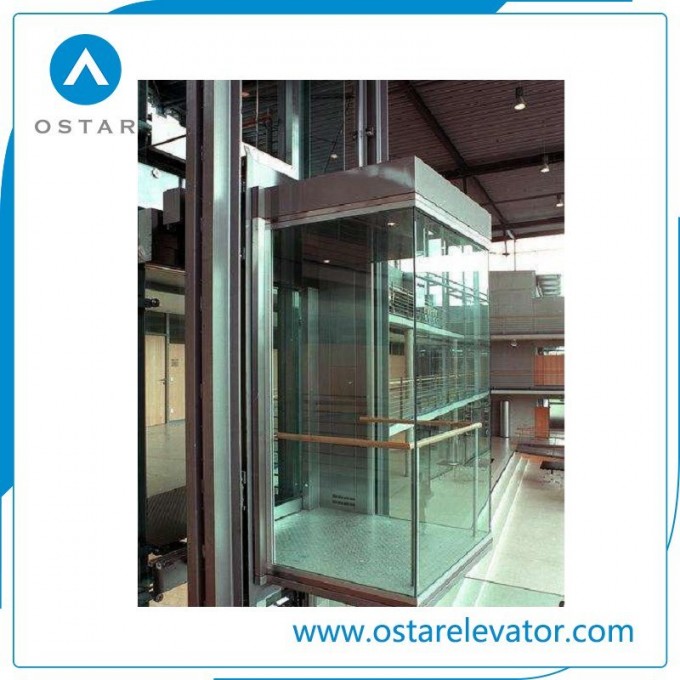 Hot-Selling Observation Elevator with Square Shape Full Glass Cabin Image1