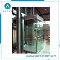 Hot-Selling Observation Elevator with Square Shape Full Glass Cabin