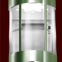 Rear Wall Glass Elevator for Observation