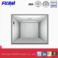 Speed 0.5m/Ssafe Freight Elevator with Checkered Steel