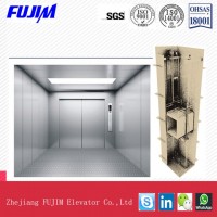 1000kg, 2000kg, 3000kg Capacity Machine Roomless Freight Elevator with Vvvf