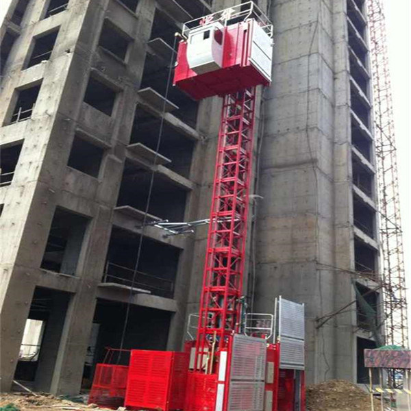 Hsjj Ce Double Cage 2t Capacity Construction Elevator for Sale Image1