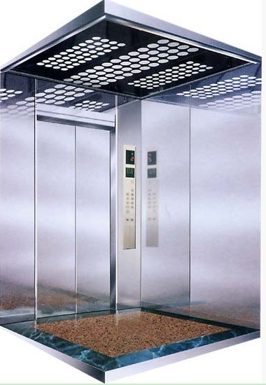 Hairline Stainless Steel Cop Freight Elevator Image1