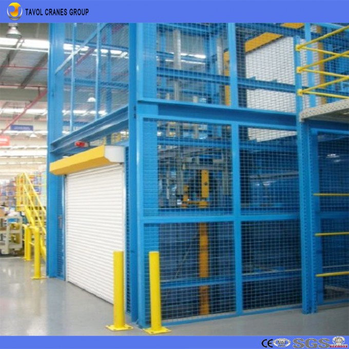 Sjd1-3.5 Hydraulic Indoor and Outdoor Use Guide Rail Cargo Elevator Image1