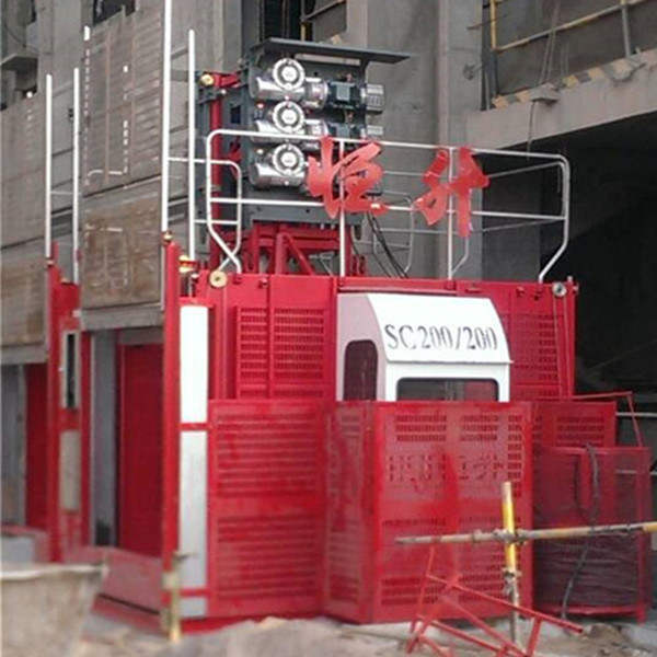 2 Ton Double Cage Building Hoist Elevator Sc200/200 Image1