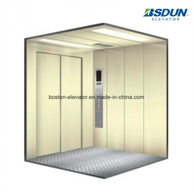 5000kg Gearless Side Opening Cargo Elevator Image1