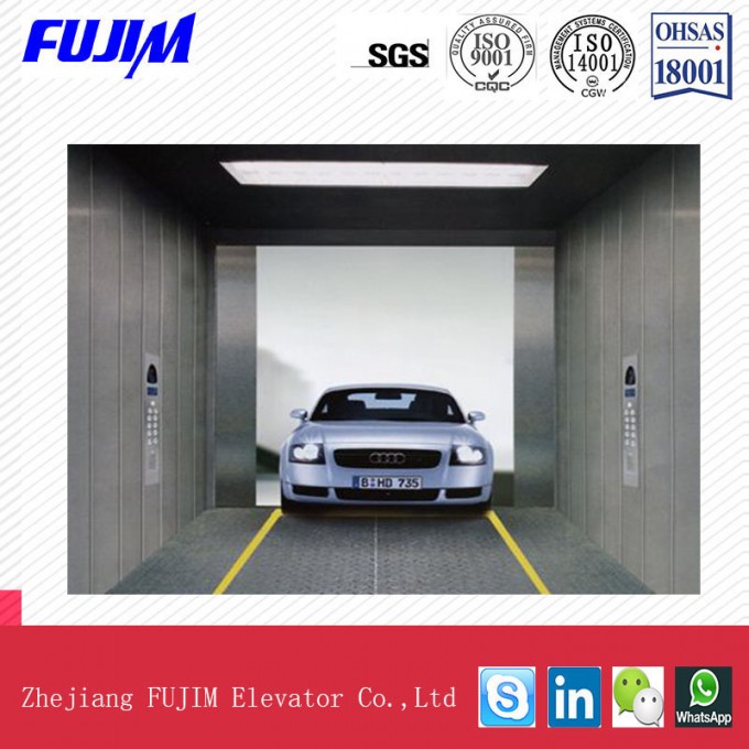 5000kg Vvvf Car Elevator with Stainless Steel Floor Image1