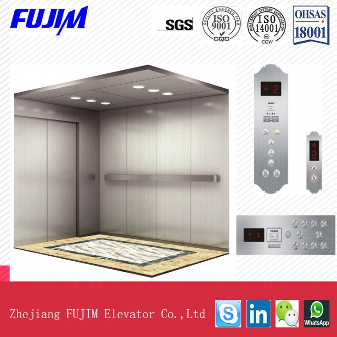 1600kg Load High Speed Passenger Lift Bed Elevator with SGS Image1