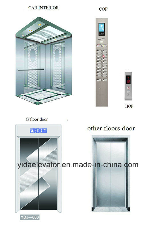 Passenger Elevator with Hairline Stainless Steel Image1