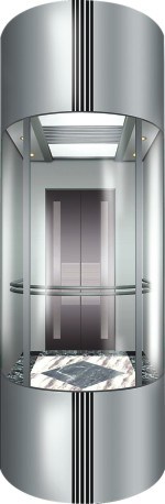 Sightseeing Passenger Elevator with Small Machine Room Image1