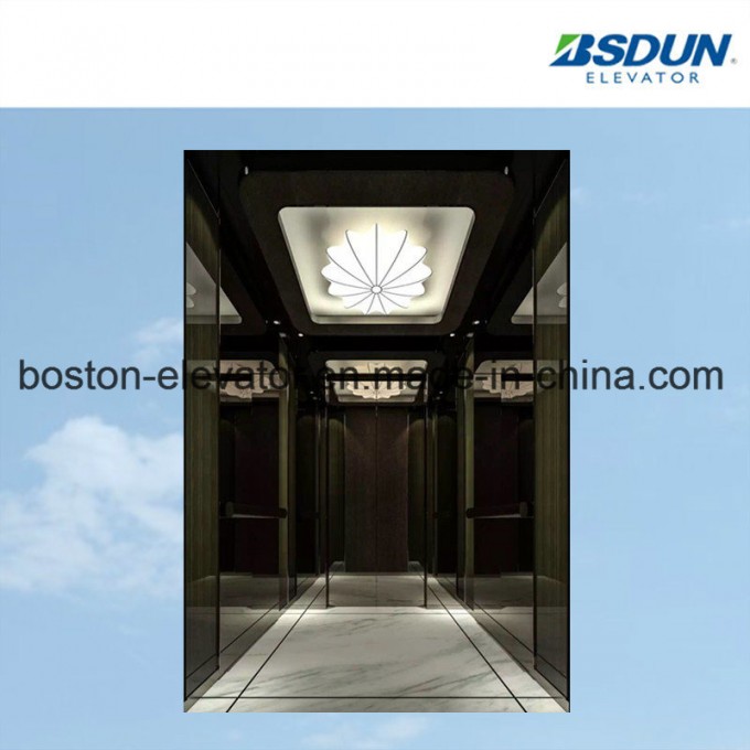 630kg Mirror Stainless Steel Passenger Elevator Image1
