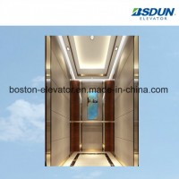 630kg Wooden Stainless Steel Passenger Elevator