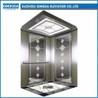Giankone Mirror Etching Geared Small Room Passenger Elevator