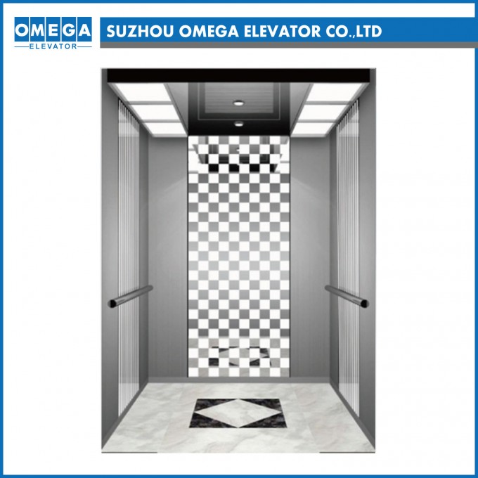 Giankone Mirror Etching Gearless Small Room Passenger Elevator Image1