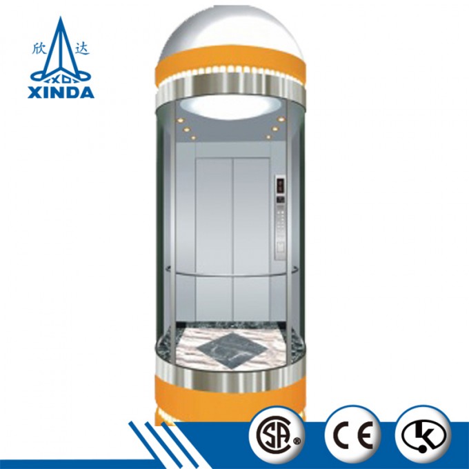 2018 Hot Sale Glass Elevator Passenger Sightseeing Elevator Image1