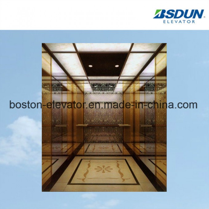 800kg Mirror Etching Passenger Elevator Image1