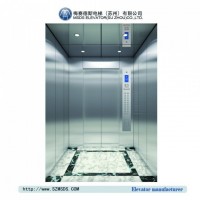 Passenger Elevator with Hairline Stainless Steel Elevator Machine