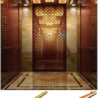 Hotel Passenger Elevator with Titanium Mirror Steel Car