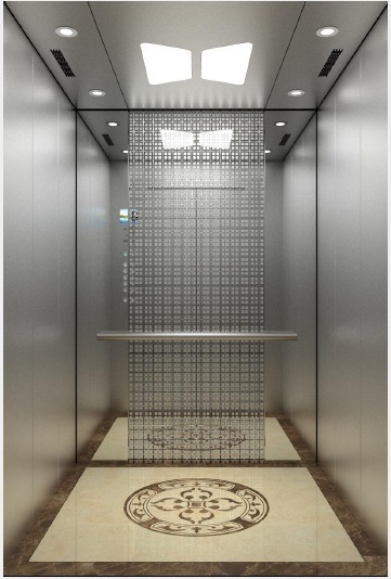 Passenger Elevator with Hairline Etching Stainless Steel (16K019) Image1
