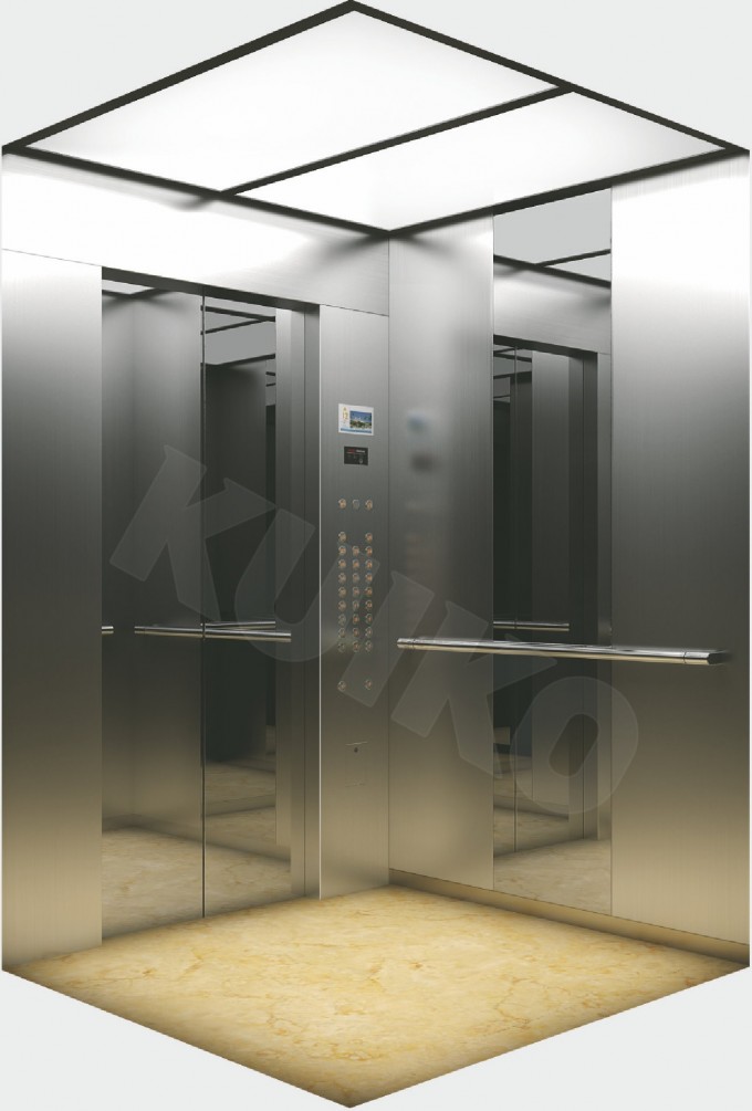 Kjx-Z03 Residential Elevator Hairline Sts and Mirror Sts Car Image1