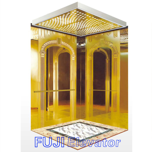 FUJI Custom Passenger Elevator for Sale (Titanium & Etched decoration inside) Image1