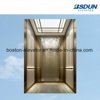Mirror Etching Stainless Steel Passenger Elevator with Handrail
