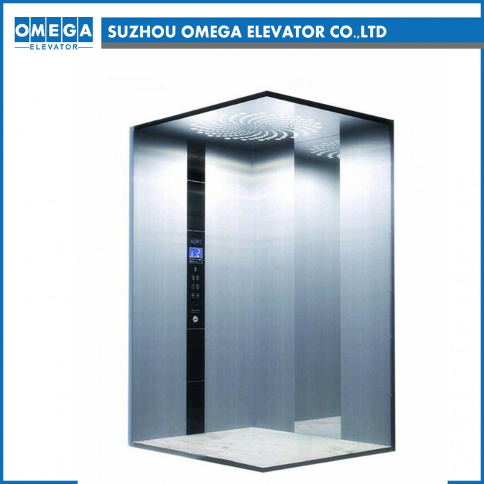 Giankone 304 Hairline Stainless Steel Passenger Elevator Image1
