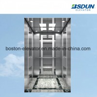 2000kg Mirror Etching Stainless Steel Passenger Lift
