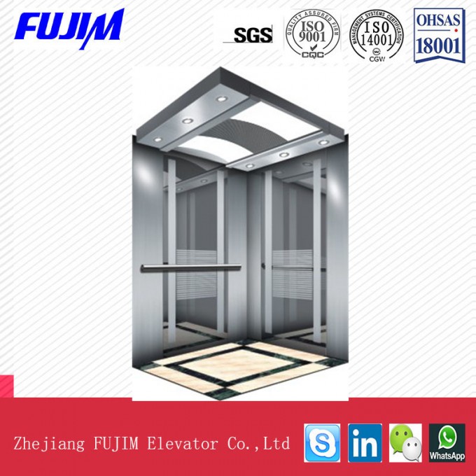 1000kg Capacity 3.0m/S Passenger Elevator with Small Machine Room Image1