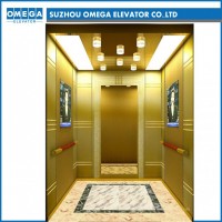 Giankone Golden Mirror 304 Stainless Steel Passenger Elevator