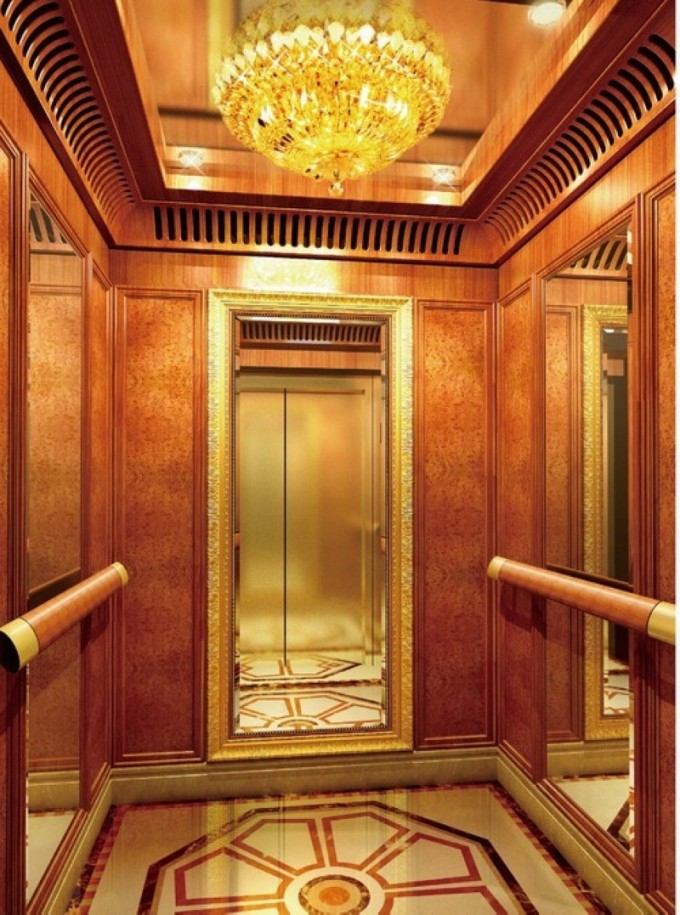 800kg Mirror Finish Passenger Elevator with Stainless Steel Door (XNK-003) Image1