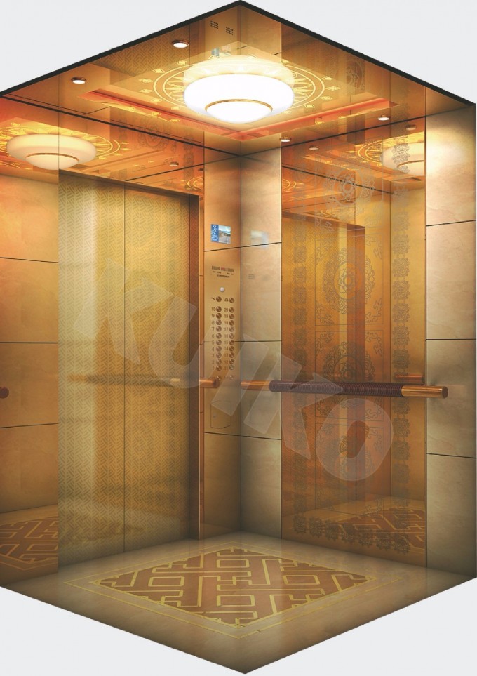 Upscale Hotel Elevators/Passenger Lift Beautiful Car Image1