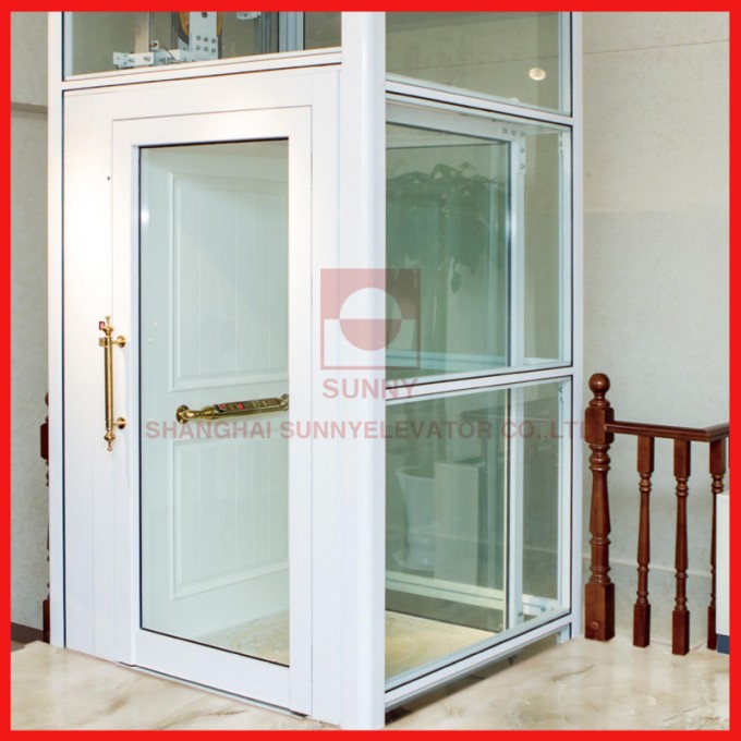 Glass Home Lift/Small Passenger Lift for 3-5 Persons Image1