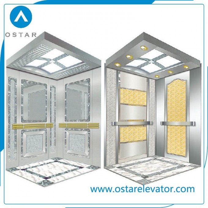 Hairline Stainless Steel Cabin for Passenger Elevator, Elevator Cabin (OS41) Image1