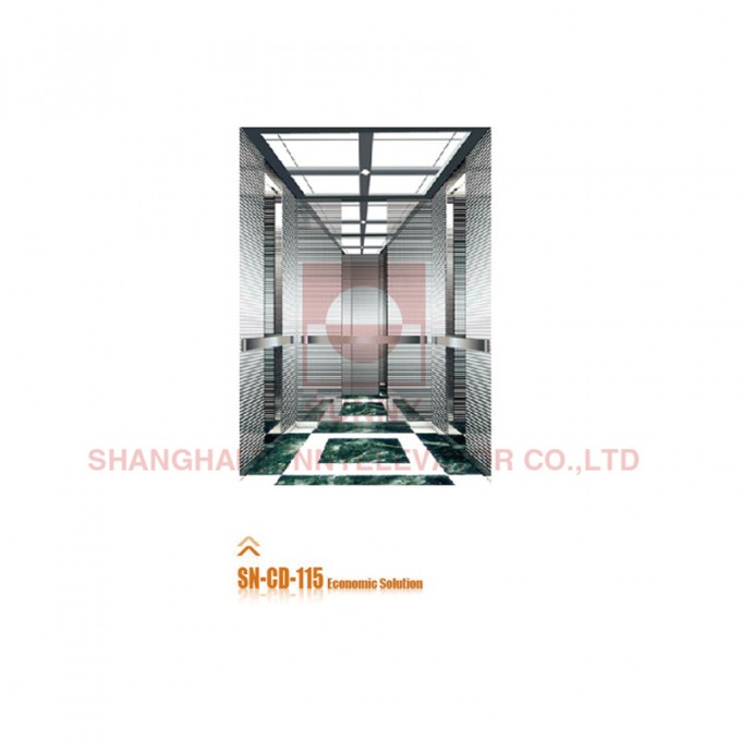 Mirror Stainless Steel Lift Passenger Elevator Cabin Economic / Luxury (SN-CD-115) Image1