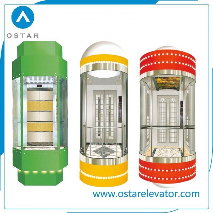 Glass Panoramic Cabin for Observation Passenger Elevator, Elevator Cabin (OS41) Image1