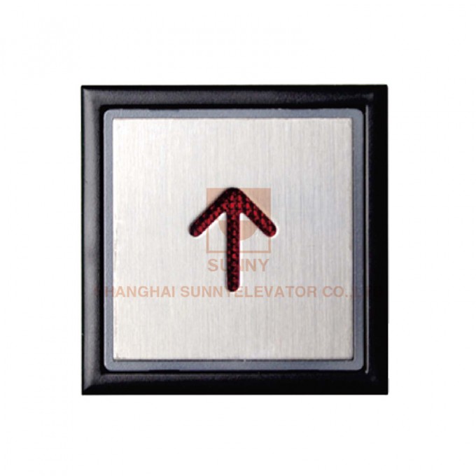 Stainless Steel Words Slice Elevator Push Button (SN-PB310) Image1