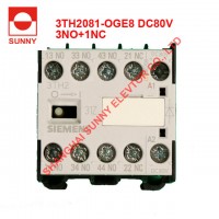 Elevator Parts Contactor 3th2081-Oge8 DC80V 3no+1nc