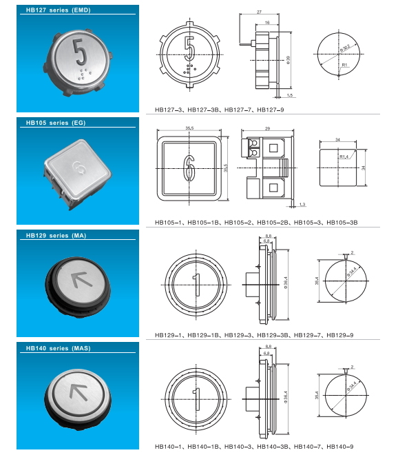 Elevator Push Button From Chinese Manufacturer Image1