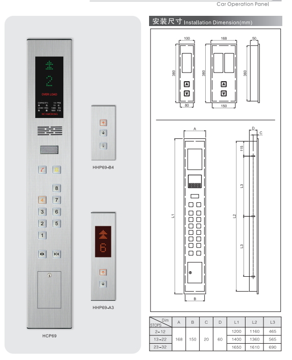 Elevator Cop and Hip Push Button From China Image1