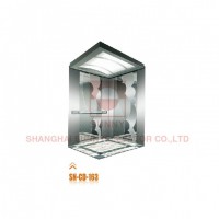 Elevator Cabin with Concave Golden Panel (SN-CD-163)