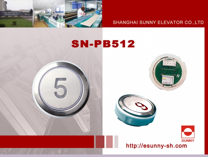 Color Optional Elevator Push Button for Kone (SN-PB512) Image1