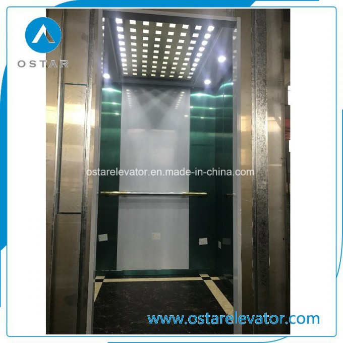 Apartment Passenger Elevator, 1000kg Golden Titanium Elevator Cabin (OS41) Image1