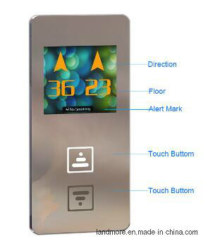 4.3"True Color Duplex Passenger Elevator Screen for Otis Image1